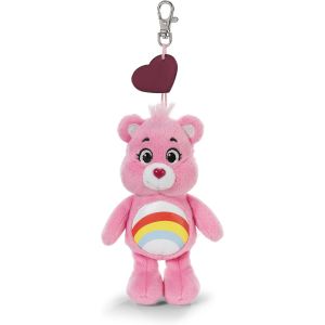 KALANKA-Porte-cl&eacute;s Bisounours Hourra l'ourson, 15 cm, Rose, Accessoire en Peluche Mignon, Adorable Porte-cl&eacute;s pour Sac, Sac &Agrave; Dos Et Voiture - 62801 - Neuf