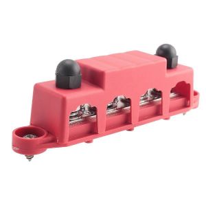 2Pcs 12V bloc de distribution d'alimentation 250A bloc de jonction de bus avec couvercle 4 x 3/8 pouces bornes de liaison,Re - Neuf