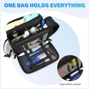 TIANYI-Grande Trousse de Toilette de Voyage pour Homme, Trousse de Toilette Portable Sac cosmétique pour Femme, Sac Organisateur à Suspendre pour Voyage Avion Camping Sport avec Compartiment - Neuf