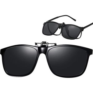 Chicslick-Clip Solaire Pour Lunettes De Vue - Polaris&eacute;es Clip Lunettes De Soleil Pour Homme Femme Conduite[X826] - Neuf