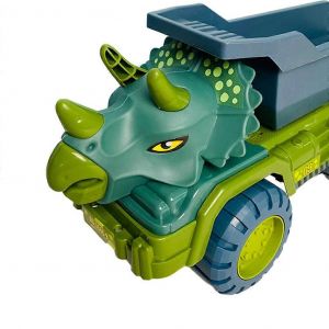 2Pcs Friction Powered Car Toy Dinosaurs Transport Car Carrier Gift for Children - Neuf