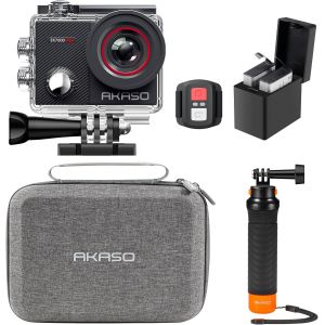 Subzonal-Ek7000 Pro Cam&eacute;ra Sport Kit De Poign&eacute;e Flottant - Comprend 20mp Camera Sport 4k 30fps Avec Tr&eacute;pied Selfie Stick De 60cm Pour Action Cam&eacute;ra Sportive, Sac De Rangement, 2 Batteries Et Plus - Neuf