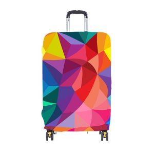 Housse de protection élastique pour valise de 22 à 28 pouces (étiquette de bagage incluse) (XL, Diamant coloré) - Neuf