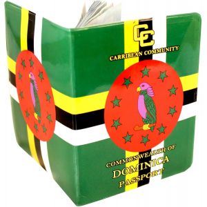 TRAHOO-(Plus de 30 motifs) &Eacute;tui portefeuille de protection pour passeport pour homme et femme pour voyage, vacances et &eacute;tiquettes de bagage, Dominica., Taille universelle, Contemporain - Neuf