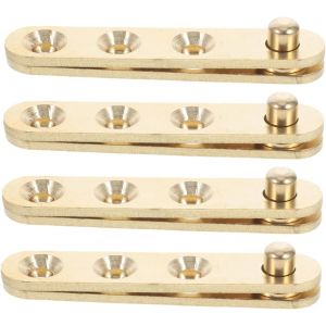 8 Pi&egrave;ces Charni&egrave;re De Porte Charni&egrave;re &agrave; Pivot Cach&eacute; Charni&egrave;res D'armoire Charni&egrave;res De Pivot De Porte Charni&egrave;re &agrave; Pivot &agrave; Fermeture Automatique Hinges De Meubles Golden Cuivre - Neuf
