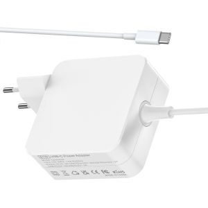 61W Chargeur Macbook, USB C Alimentation Ordinateur Portable pour MacBook Air/Pro 16/15/14/13 Zoll, Mac Book Air 2020/2019/2018, iPad Pro 12,9/11 Zoll, HP, Lenovo, Secteur Type C AC Adaptateur - Neuf