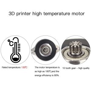 MEVRONISSHOP-Imprimante 3D Moons Moteur pas &agrave; pas NEMA14 36 mm 1,8 Angle 2 phases Corps rond avec c&acirc;ble de 101,6 cm pour extrudeuse Orbite/Extrudeuse Sherpa/Voro 2.4/CR-10/Ender 3 Pro 3D Direct Drive - Neuf