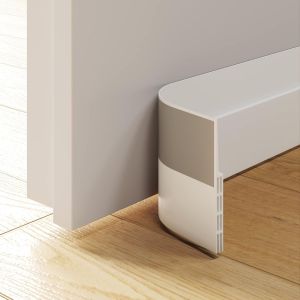 Calfeutrer Bas De Porte| Souple Silicone Isolant Phonique Thermique Blanc Bande D'étanchéité Anti Bruit Poussière Stop À L'air Froid Anti Souris Fourmi Cafard Insectes. (3,Blanc) - Neuf
