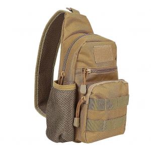 Sports Sling Chest Bag Camouflage Tactics Outdoor Compact Haversack Randonnée Cyclisme Pack BagKhaki - Neuf