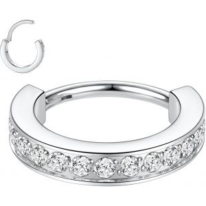 Kal-Boucles D'oreilles Huggie En Acier Chirurgical 316l Avec Charni&egrave;res, Petites Cr&eacute;oles Et Cartilage De Coquillage, Boucles D'oreilles Larges - Neuf