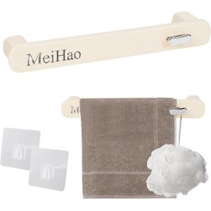 Yemaesre-Porte Serviette Salle De Bain Sans Percage, Support Serviette Salle De Bain, Sèche Serviette, Porte Serviette Mural Aux Salles De Bains Cuisines, 27.5cm - Neuf