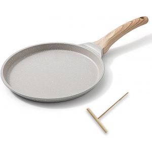 Po&ecirc;le &Agrave; Cr&ecirc;pes 20 Cm - Cr&ecirc;pi&egrave;re Avec Rev&ecirc;tement Antiadh&eacute;sif - Fonte Aluminium - Tous Feux Dont Induction - Neuf