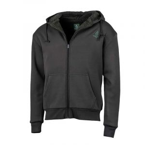 Sweat &Agrave; Capuche Zipp&eacute; Vert Treeland Polaire 100% Polyester - Neuf