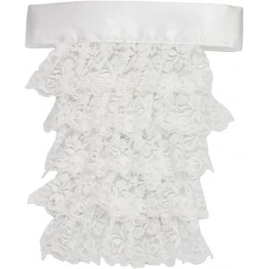 Meimie-Cravate De Cou,Style Victorien Colonial 4 Couches À Volants En Dentelle Jabot Faux Col Cravate Steampunk Médiéval Costume Chemise Col Avant - Neuf