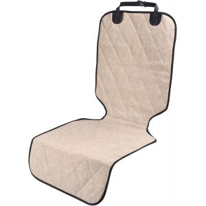 Yemaesre-Housses De Siège Avant Pour Chien, 1 Pack, Design Sans Jupe, Couverture De Siège Pour Chien En Oxford 600d Matelassée Et Durable Pour La Plupart Des Voitures, Suv Et Mpv, Kaki Chiné - Neuf