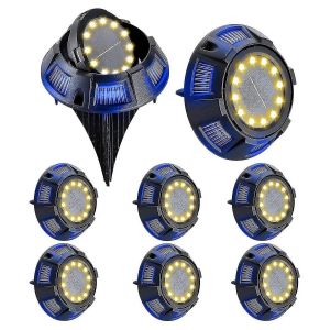 Lot De 8 Lampes Solaires De Sol Pour Patio, All&eacute;e, Pelouse, Cour, Terrasse, Jardin. - Neuf
