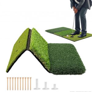 Tapis De Swing De Golf, Tapis D'entra&icirc;nement En Exterieur 25,2 X 15,75 Pouces - Neuf