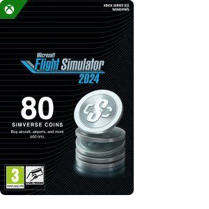 Microsoft Flight Simulator 2024 - 80 Simverse Coins (Extension/Dlc) - Jeu En T&eacute;l&eacute;chargement - Neuf