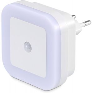 1pcs Veilleuse Lampe Led De 1w Automatique Avec Capteur De Mouvement Physique Pir Pour Chambre D`Enfant/Toilette/Entr&eacute;e/Escalier/Couloir/Passage - Lumi&egrave;re BlancheU2026 - Neuf