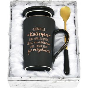 Eryi-Tasse À Café Cadeau D'adieu Pour Collègue Tasse Changement D'emploi, Cadeau D'adieu Pour Collègue, Cadeau D'adieu Personnalisé Café - Les Grands Collègues Sont Difficiles À Trouver, 400 Noir - Neuf