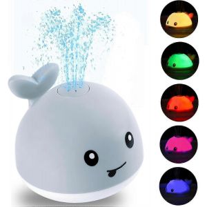 Jouets De Douche Pour Bébé,Jouets Pour Bébés Baleines,Jouets De Bain Lumineux,Jouets De Baignoire À Jet D'eau Pour Enfants,Bébé - Neuf
