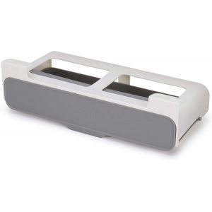 Range D'&eacute;pices Suspendu Sous &Eacute;tag&egrave;re, Rangement Cuisine Intelligent Pour 7 Pots, Installation Facile Sans Outils, 32 Cm De Large, Profondeur 13,5 Cm, Hauteur 9 Cm, Utilise L'espace Inutilis&eacute; - Neuf