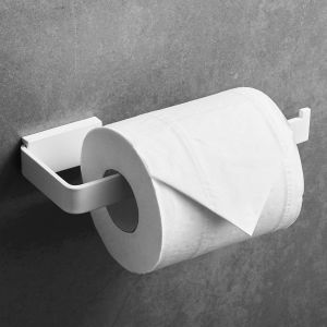 Porte-Rouleau de Papier pour Salle De Bains, Blanc - Neuf