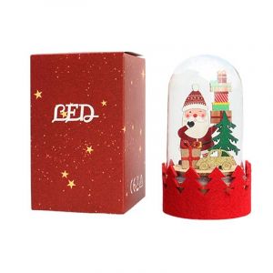1 pièce H11cm décoration de Noël LED décor lumineux en bois - Neuf