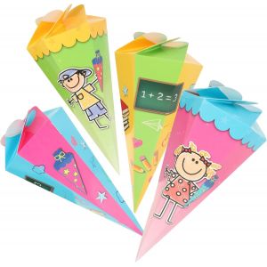4X cartables,cartables en Carton pour frères et s?urs,Sacs à Sucre Pliables pour l'inscription à l'école,Emballage Cadeau.[B294] - Neuf