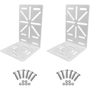 CHECARZHN--NO1-Support Pour Caméra De Surveillance Support Mural Au Plafond En Forme De L Pour Caméras De Télévision Caméras Ip Support De Caméra Dôme Ptz Motif De Trous Universel Adapté À Une Utilis - Neuf
