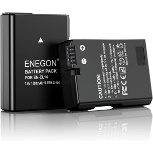 2X EN-EL14 Batterie Rechargeable Li-ION pour Appareil Photo num&iquest;&iquest;rique Nikon en-el14/el14a D5600 D5100 D5200 D5300 D5500 D3100 D3200 D3300 D3400 D3500 Coolpix P7000 P71000 P720 0 P7700 P7800 - Neuf