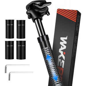 Subzonal-Tige De Selle Suspendue Diam&egrave;tre 27,2mm, Tige De Selle Telescopique Avec 4 Manchons &Oslash;28.6/30.4/30,9/31,6mm, Tige De Selle Amortisseur Pour Vtt V&eacute;los De Ville V&eacute;lo De Route - Neuf