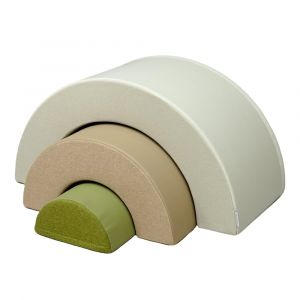 Blocs de construction en mousse arc-en-ciel, 3 pi&egrave;ces, mousse EPE - Neuf