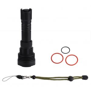 Hjlian Lampe Torche Led Tactique D'exterieur En Alliage D'aluminium, Pour Camping, Urgence, Chasse, Rouge - Neuf