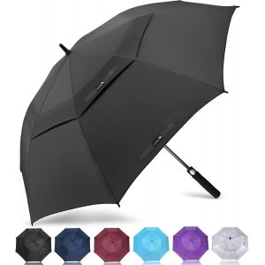 Grand Parapluie de Golf M/L/XL/XXL Parapluies de Golf Grande Taille 2-4 Personnes Anti Tempete Extra Large Automatique Umbrella Golf Double Canop&eacute;e De Homme Femme - Neuf