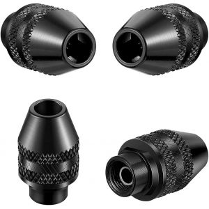 4 Pièces Mini Perceuse sans clé Multifonction Mandrins Adaptateur Universel de Chuck Pour Dremel pour Dremel Électrique Broyeur Outil de 0,4-3,2 mm - Neuf