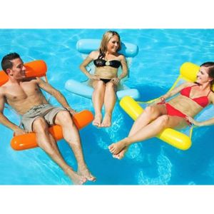 Fauteuil Suspendu Gonflable 069796 Couleur Aléatoire Plastique 110 Cm X 76 Cm Jeu De Plein Air Piscine Hamac À Partir De 14 Ans - Neuf