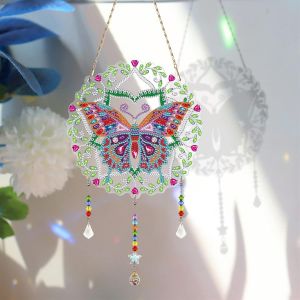 Kit De Peinture Diamant 5d À Faire Soi-Même, Pendentif, Strass, Cristal, Décoration Murale, Couronne De Porte, Ornements Pour La Maison - Neuf