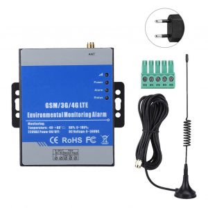 Detecteur de temperature et d'humidite GSM RTU5023, alarme, prise en charge de la minuterie, rapport (prise UE 100-240 V) - Neuf