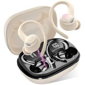 KALANKA-Ecouteurs Bluetooth sans Fil Sport, 2025 Headphones 5.4 HiFi Stéréo, Ecouteurs sans Fil avec ENC Mic, Ecouteur pour Courir, IP7 Étanche Écouteur, 40H - Neuf