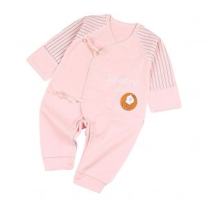 Combinaison En Coton A Manches Longues Pour Nouveau-Ne De 0 A 3 Mois (Rose, 52) - Neuf