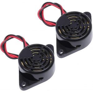 2 Pcs Buzzer Alarme Électronique Bip Buzzer Dc 3v 12v 24v Actif Piézo Buzzer 100db Tonalité Alarme Sonnerie Son Continu - Neuf