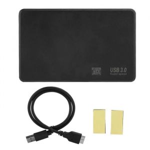 Dilwe Bo&icirc;tier de disque dur mobile Bo&icirc;tier externe de bo&icirc;tier externe de disque dur mobile SATA USB 3.0 de 2,5 pouces - Neuf