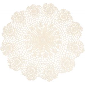 SJZG-Sets De Table Ronds En Crochet Faits À La Main, 40,6 Cm, Napperons, Vase, Dessous De Verre Flocon De Neige Pour Table À Manger, Décoration D'Intérieur, Beige - Neuf