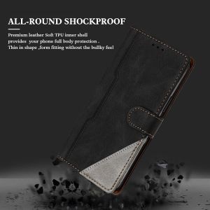 Étui Pour Xiaomi Pocophone F1, Housse En Cuir Pu Avec [Protection Antichoc Tpu] [Fonction Support] [Porte-Cartes] Antichoc Magnétique Coque Pour Xiaomi Pocophone F1 - Noir - Neuf