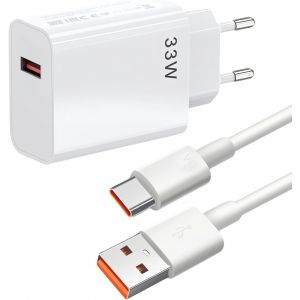 Senior-33W Chargeur Rapide Compatible Avec Xiaomi Note 13/12/11 Pro, Xiaomi 10T/11 Lite, Poco X6/X3/F3/X5 - Charge Rapide Pd3.0, C&acirc;ble Usb-C 2M Inclus, Adaptateur Secteur Universel 100-240V[L495] - Neuf