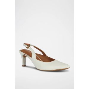 Escarpins En Cuir Bibbiana - Blanc 39 - Neuf