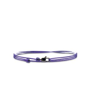 Kal-Bracelet De Cheville Fin Pour Hommes Et Femmes Avec Fermoir Mousqueton Artisanal - Bijoux De Surfeur Maritime - Minimaliste En Tissu - 100% Étanche Et Réglable (Violet Noir) - Neuf