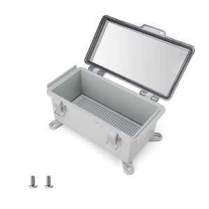 Boite Derivation Intégré,IP66 Boite Electrique,Couvercle Transparent ABS Boite Etanche,pour Protéger Multiprise avec Accessoires Montage Mural Fournis (210 x 110 x 100 mm) - Neuf