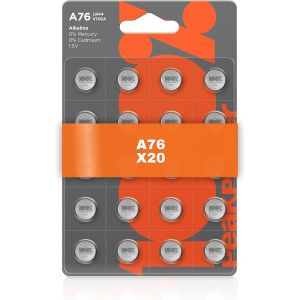 Piles Lr44 Bouton - Ag13 - Lot De 20 | 100% Peakpower | Batteries Alcalines Lr 44 A76 - Longue Dur&eacute;e Et Haute Performance[Z389] - Neuf